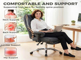 Executive Office Chair, Reclining Desk Chair with Footrest, Adjustable Armrests, Pet Friendly Faux T3398P550247