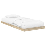 Floor Bed Frame Sonoma 100 x 200 cm Engineered Wood 893550