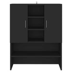 ZNTS Washing Machine Cabinet Black 3082009