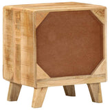 Bedside Cabinet 2 pcs 40x32x46 cm Solid Wood Rough Mango 4104508