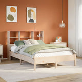 Bookcase Bed without Mattress 150x200 cm King Size Solid Wood Pine 3322867