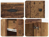 Desk with Cabinet Old Wood Engineered Wood 154.5 x 50 x 75 cm 3402677