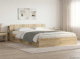 Headboard Cabinet with Storage Sonoma Oak Engineered Wood 8001221