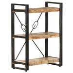 3-Tier Bookcase 60x30x80 cm Solid Mango Wood 320618