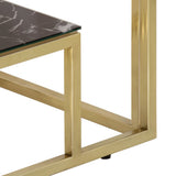 Console Table Gold Stainless Steel and Tempered Glass 350004