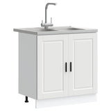 Sink Base Cabinet with Door Porto 2 pcs White Engineered wood 3315021