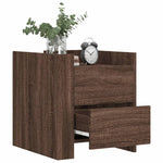 ZNTS Bedside Cabinet Brown Oak 45x50x50 cm Engineered Wood 848289