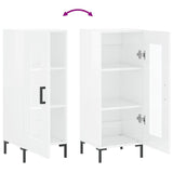 Sideboard High Gloss White 34.5x34x90 cm Engineered Wood 828798