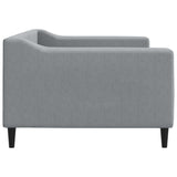 Day Bed without Mattress Light Grey 90x190 cm Single Fabric 354174