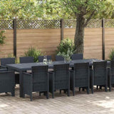 Garden Dining Set 13 pcs Anthracite Synthetic rattan 3378613