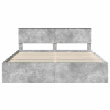 Bed Frame with Headboard Concerte 180 x 200 cm Engineered wood 3407844