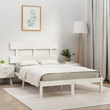 Bed Frame without Mattress White 180x200 cm Super King Solid Wood 3104689