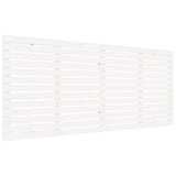 Wall Headboard White 206x3x91.5 cm Solid Wood Pine 824669