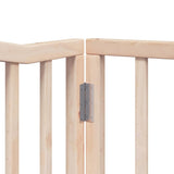 Dog Gate with Door Foldable 8 Panels 640 cm Poplar Wood 3155610
