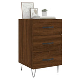 ZNTS Bedside Cabinet Brown Oak 40x40x66 cm Engineered Wood 827659