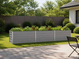 Raised Garden Bed Grey 240 x 40 x 55 cm cold-rolled steel 8006255