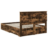 Bed Frame with Drawer with Headboard Manual Engineered Wood 3410314