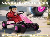 Kids Pedal Go Kart with Adjustable Seat, EVA Tyres, Manual Clutch, Brake, Go Kart for Kids 3-8 T3398P422451