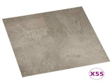 Flooring Planks 5.11 m 55 pcs PVC Dark Brown and Gray 42046340