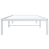 Metal Bed Frame without Mattress White 90x200cm 373666
