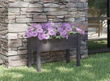 Garden Planter Grey 70x31x70 cm Solid Pinewood 810823