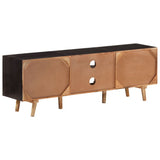 TV Cabinet 140x30x46 cm Rough Mango Wood and Solid Acacia Wood 338420