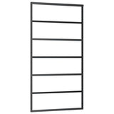 Sliding Door with Hardware Set Black 102x205 cm ESG Glass 3375849