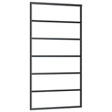 Sliding Door with Hardware Set Black 102x205 cm ESG Glass 3375849