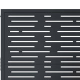 Garden Gate Anthracite 100x100 cm Steel Square Design 153191