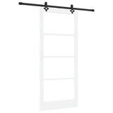 Sliding Door ORKDAL White and Black 93 x 211 cm 3332178