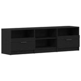 TV Cabinet Black Oak 150 x 33.5 x 45 cm Engineered Wood 862744