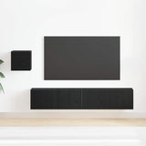 TV Cabinet Set 4 pcs Black oak 80 x 30 x 30 cm Engineered wood 3393178