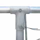 170820 Outdoor Dog Kennel Galvanised Steel 4x4x1 m