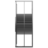 Stripe Shower Cabin ESG 90x70x180 cm Black 151850