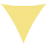 Sun Shade Sail Yellow and White 6 x 6 x 6 m 42031175
