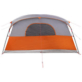 Tunnel Tent with Roof Grey and Orange 366 x 244 x 198 cm 42028667