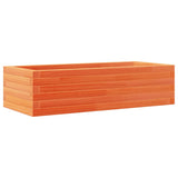 Garden Planter Wax Brown 90x40x23 cm Solid Wood Pine 847225