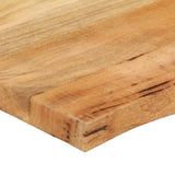 Table Top 80x80x3.8 cm Live Edge Solid Wood Mango 370746