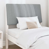 Upholstered Headboard Light Grey 90 cm Solid Pine Wood 879418
