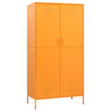 Wardrobe Mustard Yellow 90x50x180 cm Steel 336245