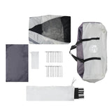 Pool Tent with Removable Fly & Mesh Walls Grey 510x510 cm 4100636