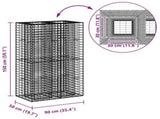 Gabion Raised Bed Silver 42033333