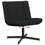 Swivel Chair Black 63 x 75 x 76 cm Fabric 42007327