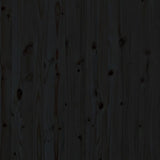Wall Headboard Black 96x3x91.5 cm Solid Wood Pine 824677