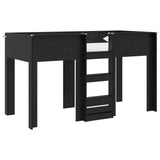 Bunk Bed for Kids Black Oak 75 x 190 cm Engineered wood 3410468