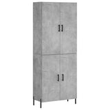 Highboard Concrete Grey 69.5x34x180 cm Engineered Wood 3195687