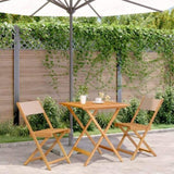 Bistro Set Taupe Solid acacia wood, 100% polyester Compact 3281870