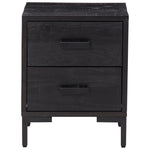 ZNTS Bedside Cabinet Black 36x30x45 cm Solid Pinewood 349912