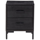 ZNTS Bedside Cabinet Black 36x30x45 cm Solid Pinewood 349912