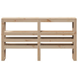Headboard with Shelves 120 cm Solid Wood Pine 850890